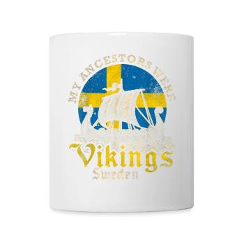 Mes ancêtres étaient des Vikings Suède Design - Mug blanc - blanc - Devant