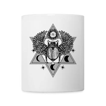 Mystischer Skarabäus Symbol Design - Tasse - Weiß - Vorne