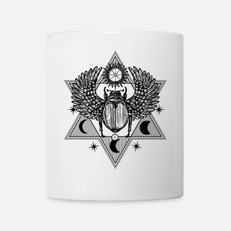 Mystic Scarab Symbol Design - Mug - white