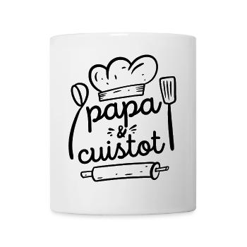 Papa et Cuistot Cadeau Papa Cuisine Barbecue - Mug blanc - blanc - Devant