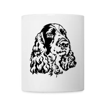 Springer anglais Tête d’épagne - Mug blanc - blanc - Devant