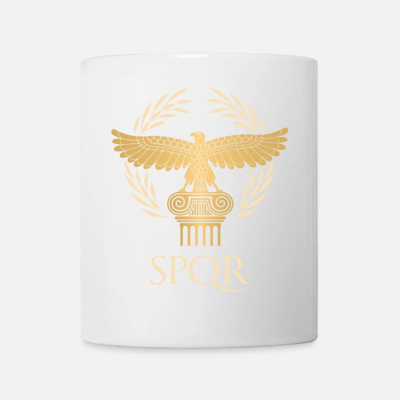 SPQR - Drapeau empire et république Rome antique - Mug blanc - blanc