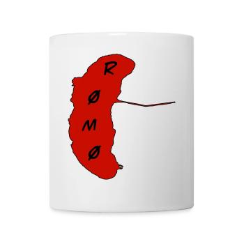 Romo Insel Rot Emblem - Tasse - Weiß - Vorne