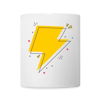 Dynamic Ray in Gelb und Schwarz - Tasse - Weiß - Vorne