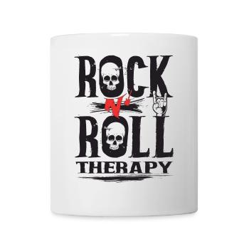 Rock n Roll therapy - Mug blanc - blanc - Devant