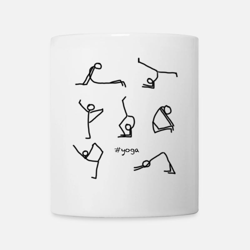 yoga - Tasse - Weiß