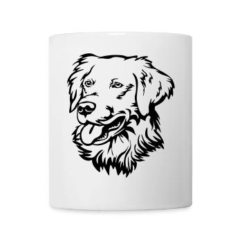 Golden Retriever Head - Mug - white - Front