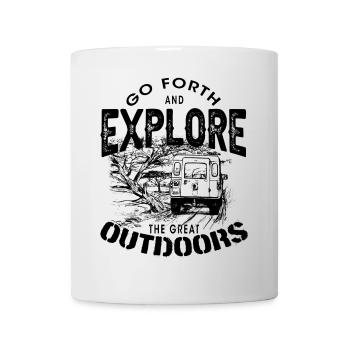 Bush Defender outdoor explore - Tasse - Weiß - Vorne