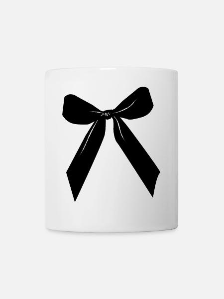 Black ribbon - Mug - white