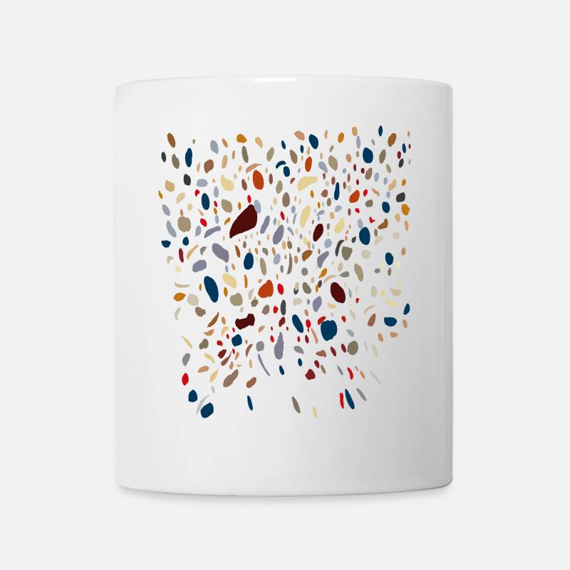 Punkte Muster - Mosaik Organisch - Tasse - Weiß