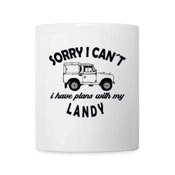 Defender Landy Sorry I cant - Tasse - Weiß - Vorne