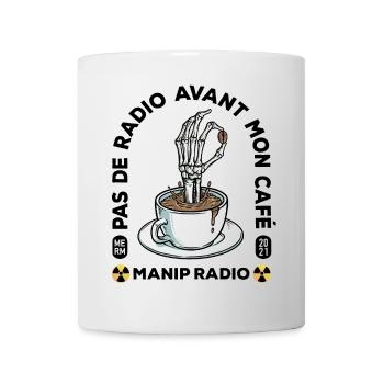 Pas de radio avant mon café Manip radio Radiologie - Mug blanc - blanc - Devant