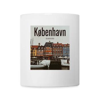 Copenhagen Harbour colours Nyhavn - Mug - white - Front