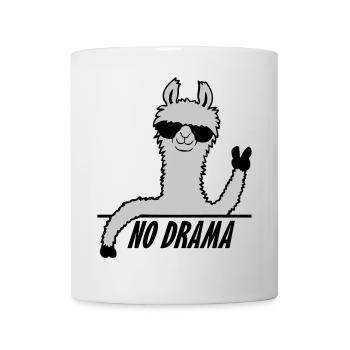 No Drama Lama - Tasse - Weiß - Vorne