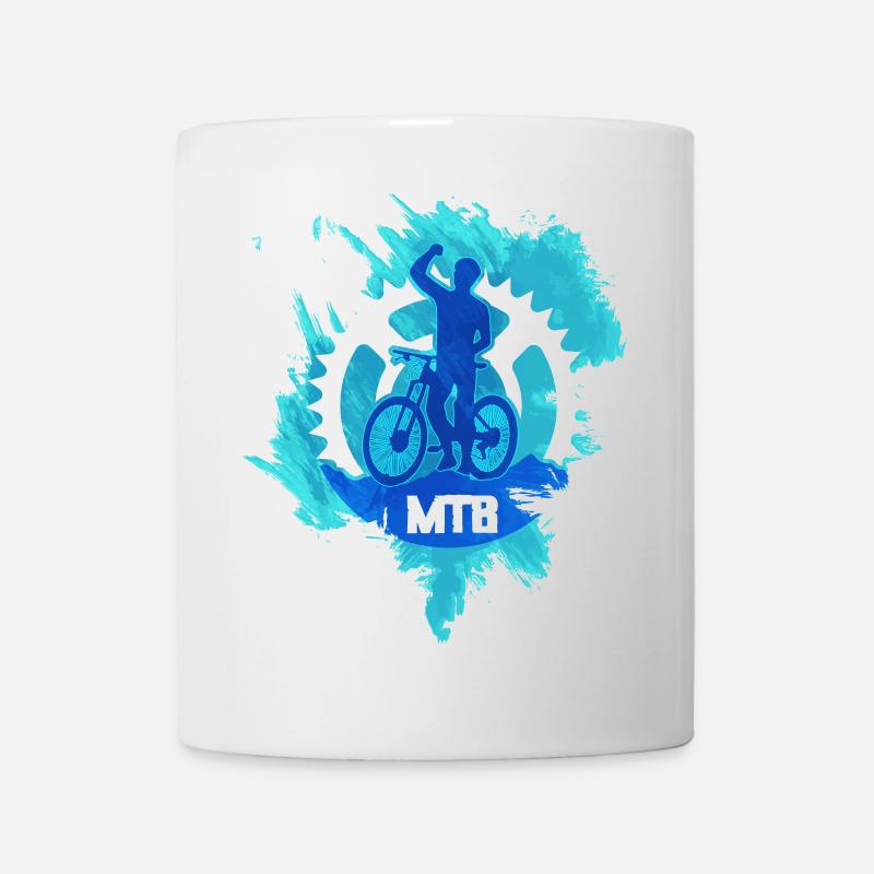 MTB Mountainbike - Tasse - Weiß