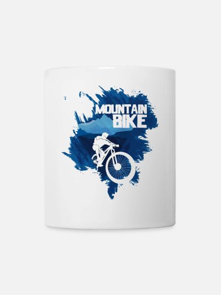 Mountain Bike - Tasse - Weiß