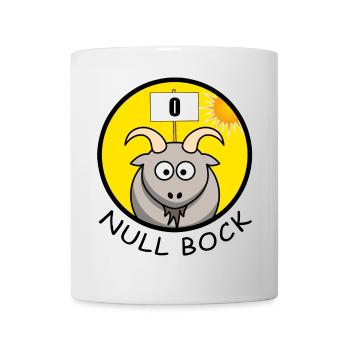 Null Bock Kein Bock Schafbock Ziegenbock Geschenk - Tasse - Weiß - Vorne