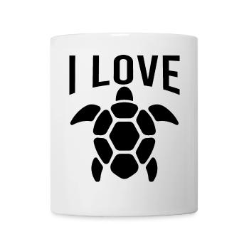 I Love Turtles - Mug - white - Front