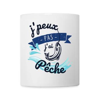 J'peux pas j'ai pêche - Mug blanc - blanc - Devant