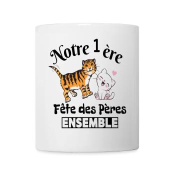 Body bébé meilleur papa première fête des pères - Mug blanc - blanc - Devant