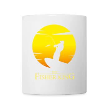 Der König der Fischer - Peachy Parodie Humor - Tasse - Weiß - Vorne