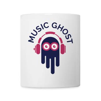 music ghost Symbol Musik Gespennst lustig süß - Tasse - Weiß - Vorne