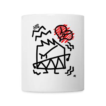 angry doodle by haka - Tasse - Weiß - Vorne