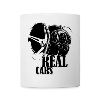 Illustration Interior Innen muscle car v8 Auto - Mug - white - Front