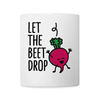 drôle Laissez tomber la betterave - battez le jeu de mots - Mug blanc - blanc - Devant