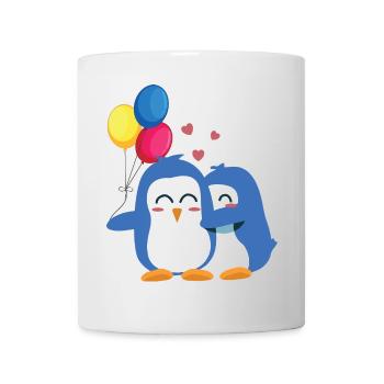 Penguins with Balloons - Mug - white - Front