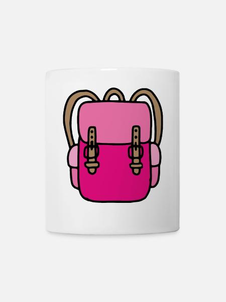 Schulranzen - Tasse - Weiß