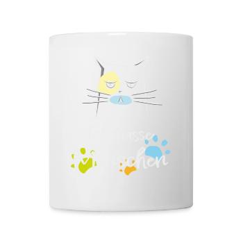 Ich hasse Menschen! Katze, Miesepeter - Tasse - Weiß - Vorne