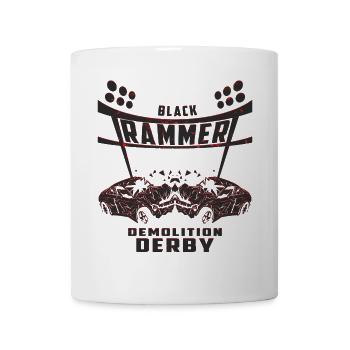 Rammer noir - Mug blanc - blanc - Devant
