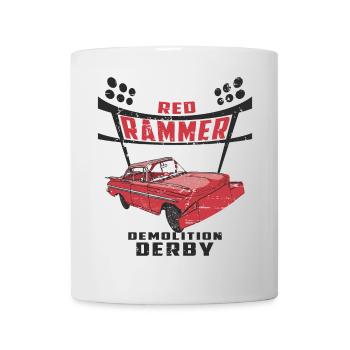 Rammer rouge - Mug blanc - blanc - Devant