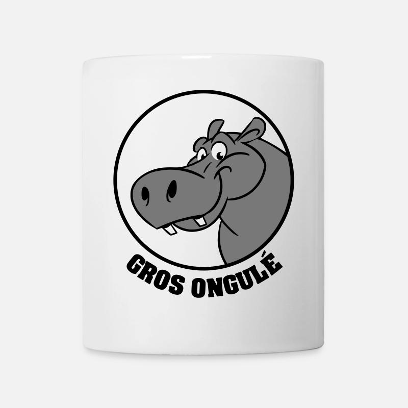 Hippo Texte - Mug blanc - blanc