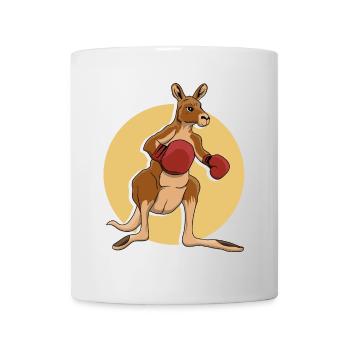 Känguru-Boxer - Tasse - Weiß - Vorne