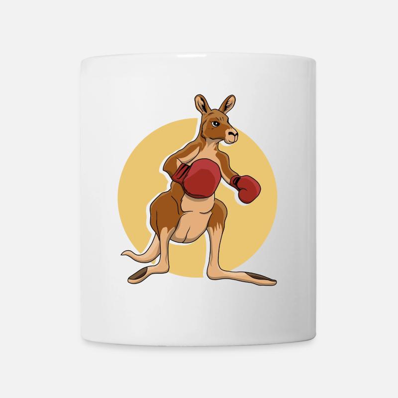 Kangaroo boxer - Mug - white
