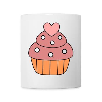 cooking bake heart cake cupcake colorful gift - Mug - white - Front