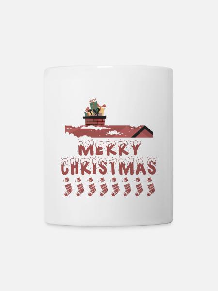 Frohes Fest zu Hause - Tasse - Weiß