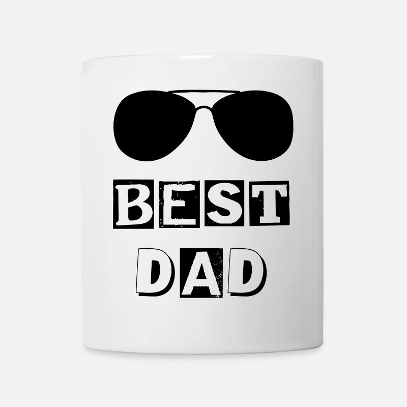Typography best DAD bezel - Mug - white