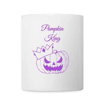 Kürbis König Halloween Design - Tasse - Weiß - Vorne