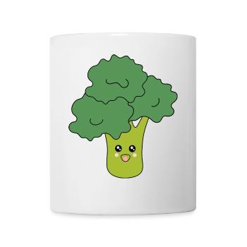 Kawaii Brokkoli Gemüse vegan - Tasse - Weiß - Vorne