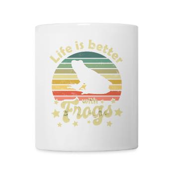 Frosch Frösche - Tasse - Weiß - Vorne