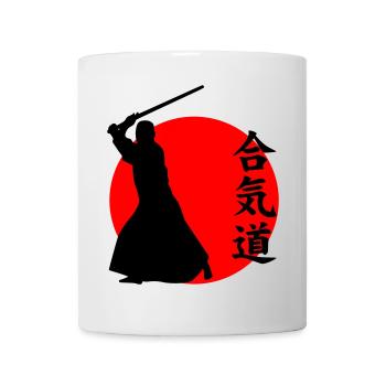 Aikido - Tasse - Weiß - Vorne