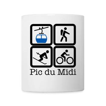 Pic du Midi - Mug blanc - blanc - Devant