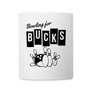 Bowling, Strike, Bowling - Tasse - Weiß - Vorne