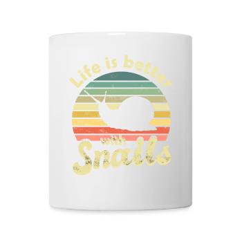 Schnecke Schnecken - Tasse - Weiß - Vorne