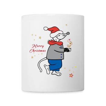 Merry Christmas, Advent - Tasse - Weiß - Vorne