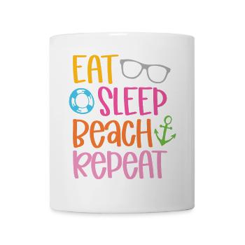 Eat Sleep Beach Repeat - Mug - white - Front