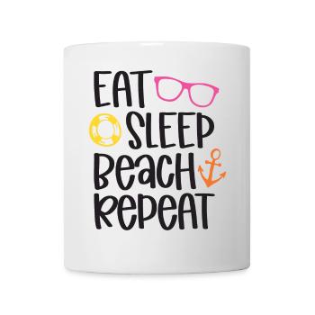 Eat Sleep Beach Repeat - Mug - white - Front